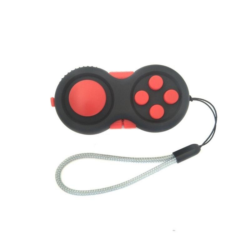 Juego para aliviar el estrés, almohadilla antiestrés para escritorio divertido, mango de juguete, juguetes de descompresión, , llave, accesorio para teléfono móvil, 1 ud.: red