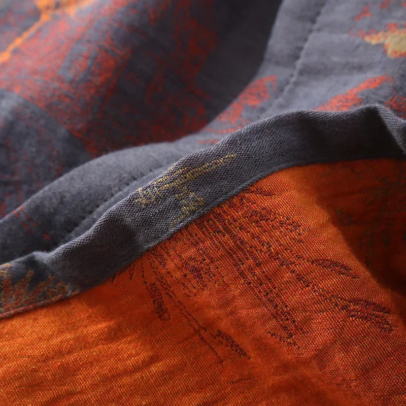 Ropa de baño para hombre, pijamas tipo kimono de algodón, batas para primavera, ropa de casa con estampado Jacquard, albornoz transpirable de gran tamaño de longitud media