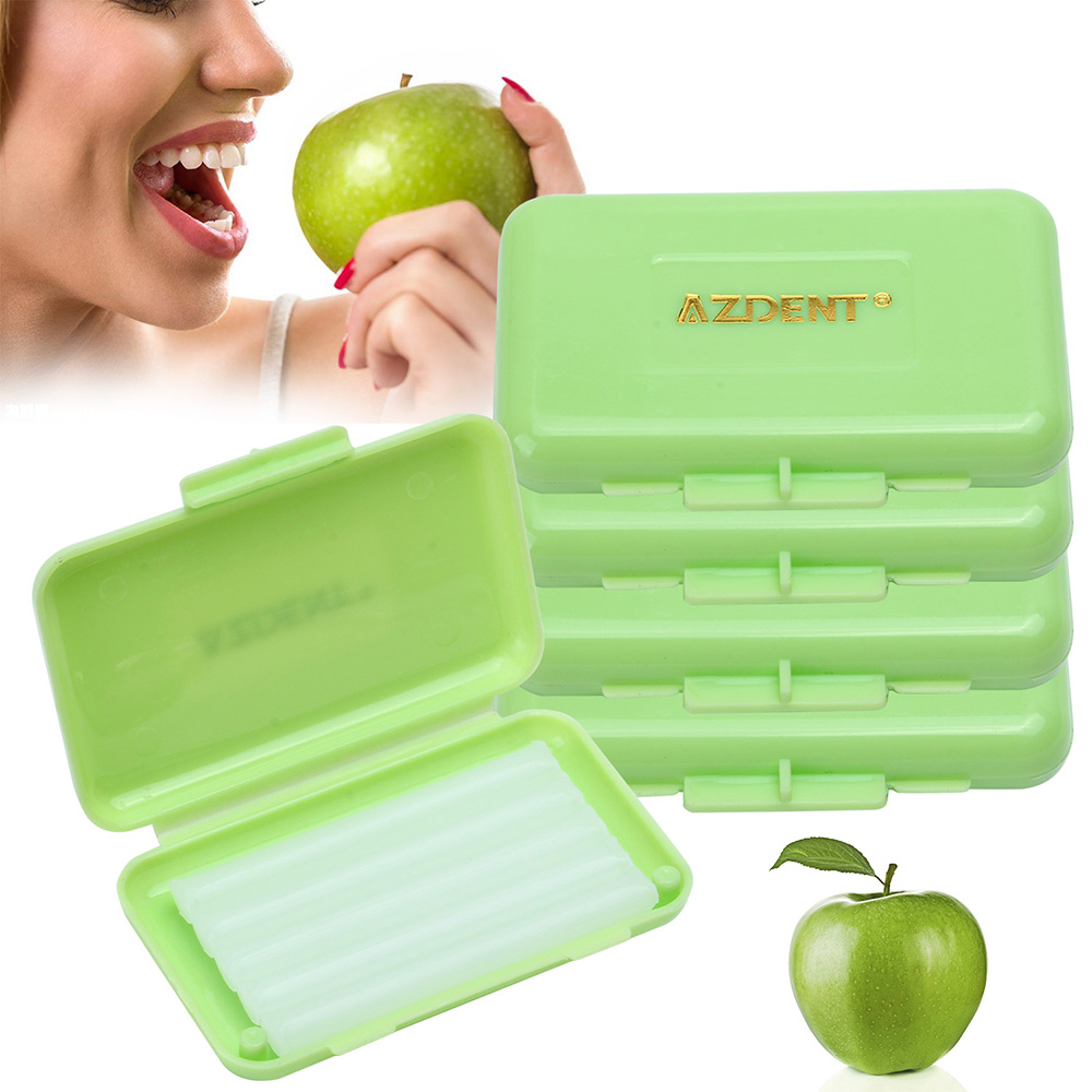 AZDENT-varillas de cera para alivio de cera de ortodoncia Dental, 5 cajas, para aparatos ortopédicos, irritación de las encías, 10 tipos, elija el blanqueamiento Dental, higiene bucal: Negro