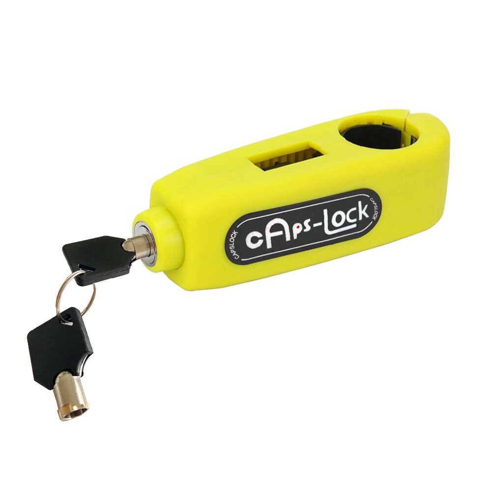 Portátil Bloqueo de manillar para motocicleta Acelerador de freno agarre cerradura de seguridad moto scooter con bloqueo de seguridad anti-robo de protección: Yellow