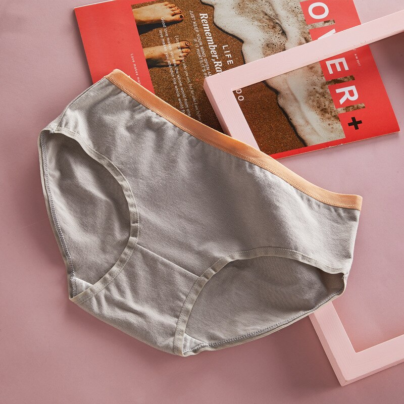 Cuecas da menina de quatro estações simples cintura média roupa interior algodão virilha antibacteriano cor sólida roupas crianças calcinha