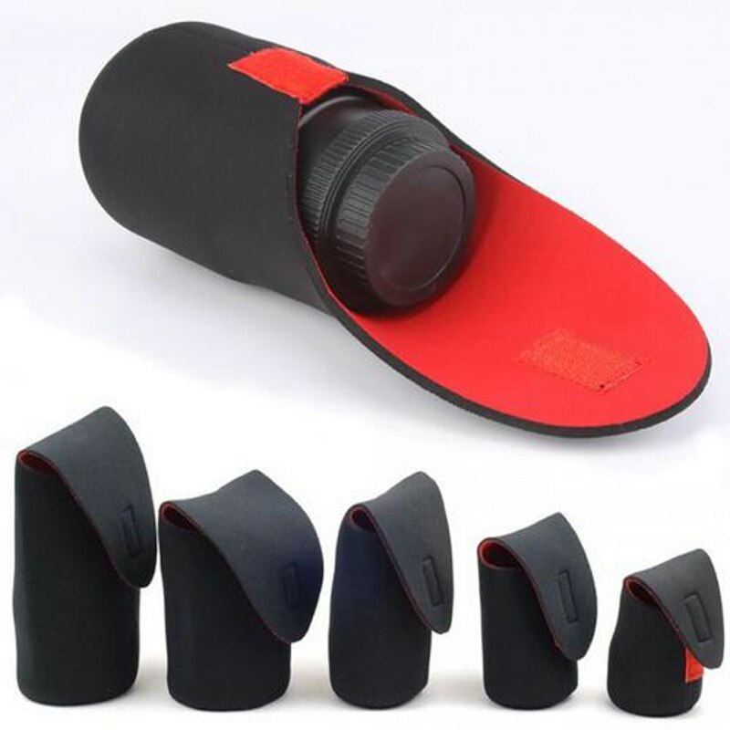 Functionele Universele Zachte lens tassen VOOR dslr camera pouch tassen hoogwaardige lens tas waterdicht Voor Canon Nikon camera lens tassen