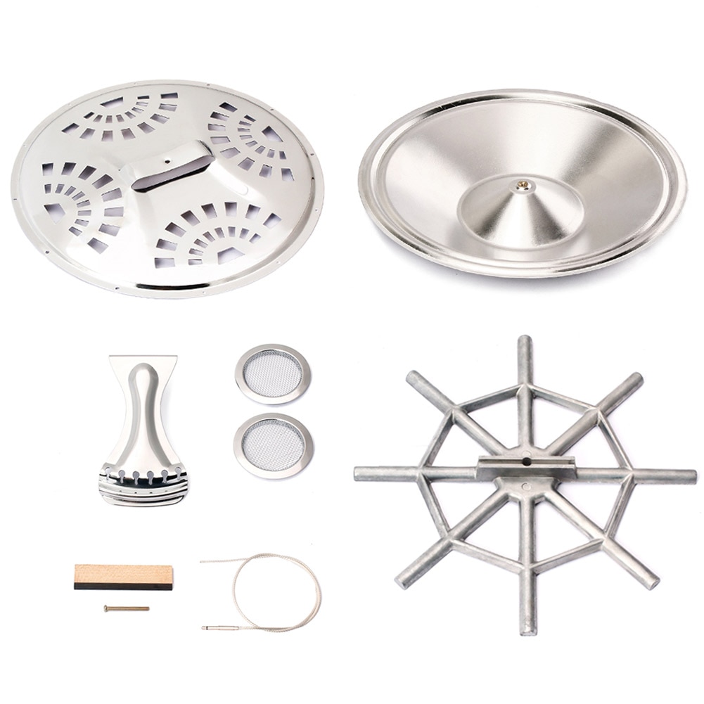 Portátil puente silla resonador cono Soundhole pantallas araña instrumento Musical agradable suministros para guitarra Dobro