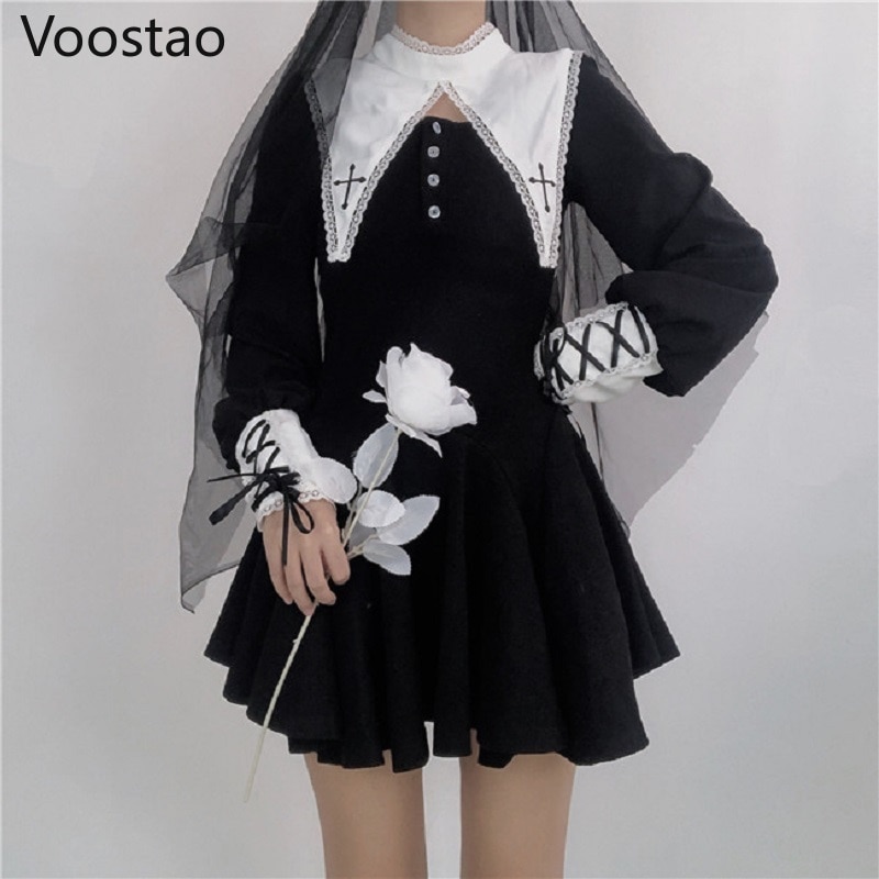 COSDREAMER Women's Gothic Dress Steampunk Ruffle
