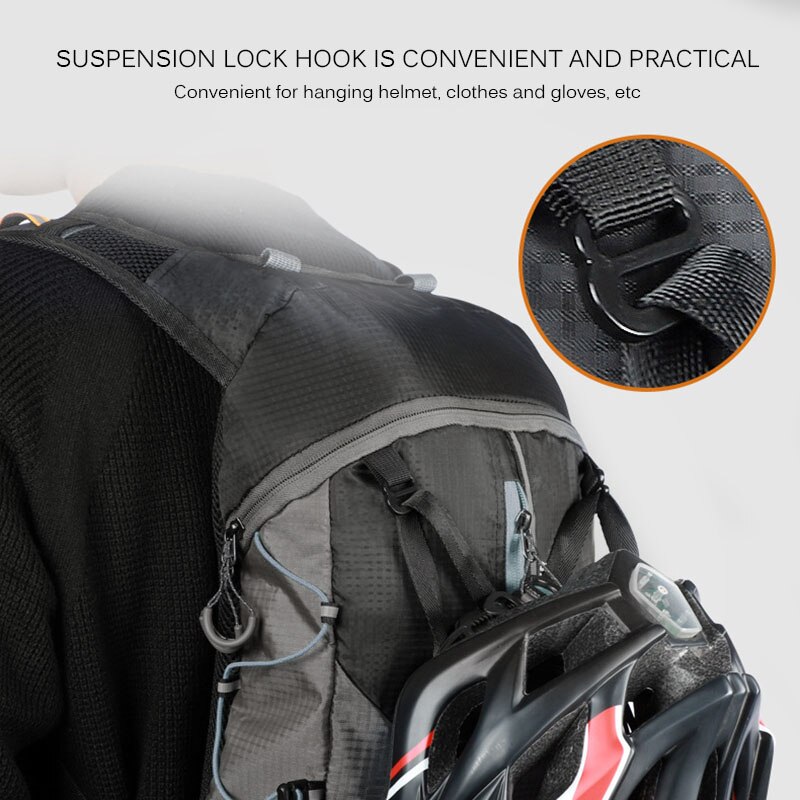 10l waterdichte fietstassen, mtb-rugzakken met regenhoes, ademend, duurzaam, klimmen, wandelen, kamperen, fietsen, hydratatierugzakken