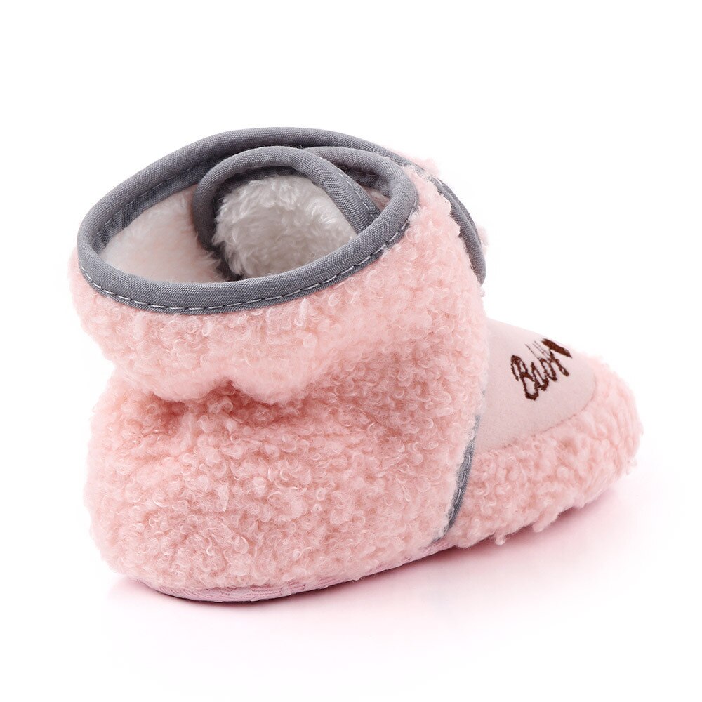 Top Brand Baby Shoes Plush Warm Winter Booties Soft Sole Toddler Booty Newborn Footwear Infant Boots for 1 Year Old Boys Shoes