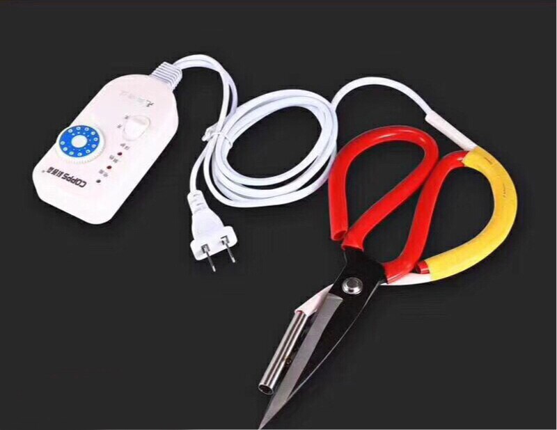 Ciseaux chauffants électriques, coupe-chaleur réglable pour tailleur outils de coupe de tissu