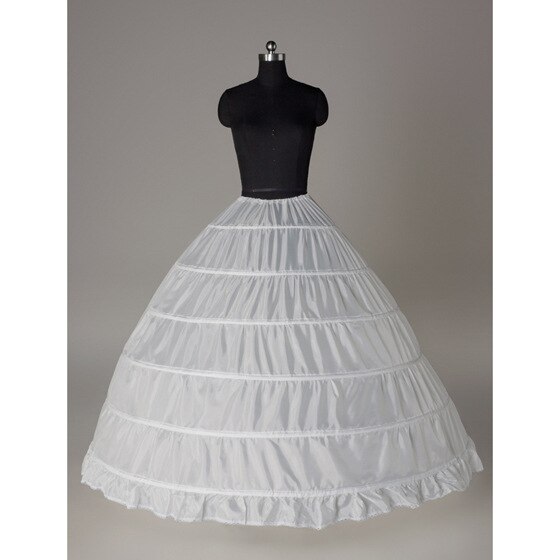 Crinolina A 4 Cerchi E 5 Volanti Per Abito Da Sposa E Da Ballo – Gonna A Cerchi Regolabile