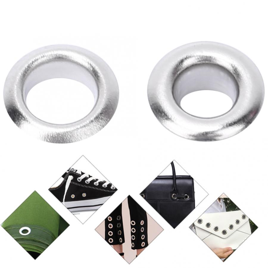 100 Set Brass Eyelet Double Side 4mm Eyelet Grommet Kit Sewing Tool Leather Craft Bag Belt Clothing Garment Shoes Decor