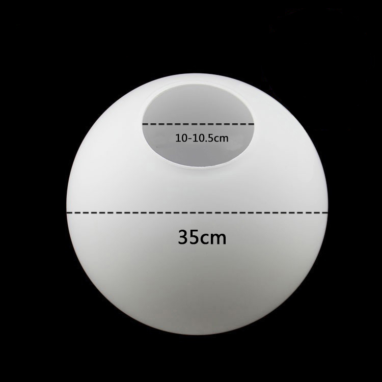 Wit glazen lampenkap, melkachtige bol lampenkappen passende lamp, D10cm D12cm D15cm D20cm D25cm ronde lichtafdekking, Pantalla Lampara