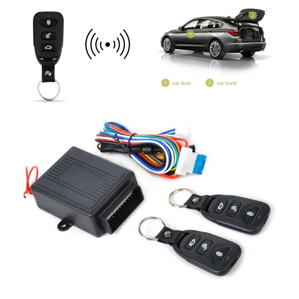 12V Universal Car Auto Remote Central Kit Door Lock Locking Vehicle Keyless Entry System Central Locking With Remote Control