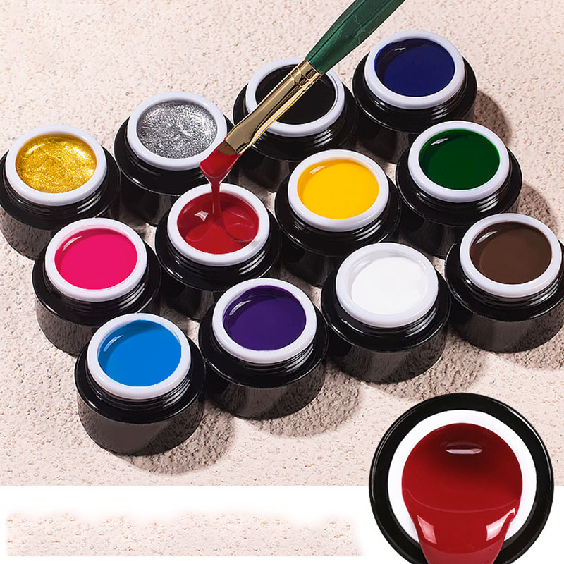 Colle de dessin extensible pour vernis à ongles, 5ml, Super forte, Gel araignée, extensible, élastique, Point à ligne
