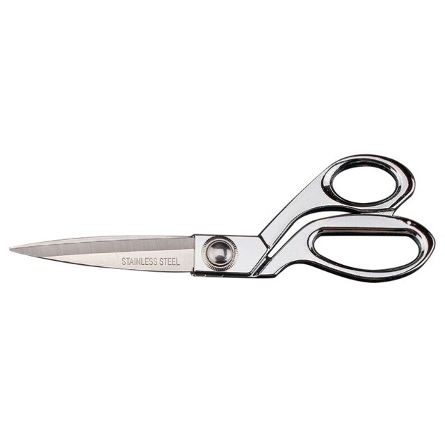 10.5 ''Gold NäHenne Geschnitten Schneiderei Schneider Scher Pinkeln Schere Leder Handwerk Stoff Polster Werkzeug Textil- Denim Cutter: Silber