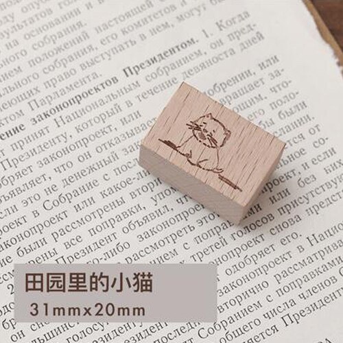 1Pcs Gedichten In De Pastorale Serie Vintage Rubberen Afdichting Leuke Hout Clear Postzegels Diy Scrapbooking Decoratie Journal Levert: 10