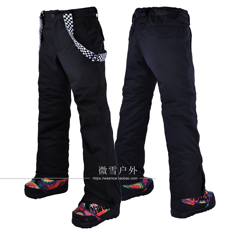 Mannen Ski Broek Merken Outdoor Sport Bretels Broek Mannen Winddicht Waterdichte Warme Winter Sneeuw Snowboard