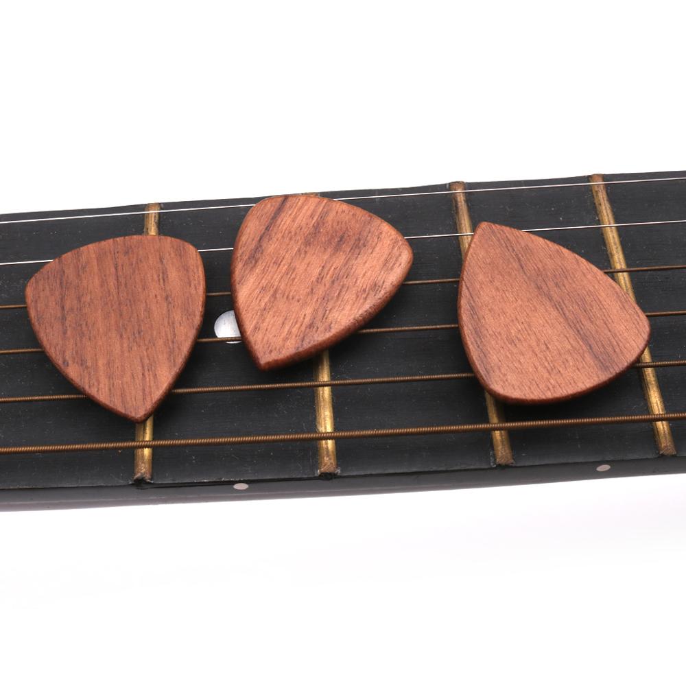 2 stuks Zwarte Walnoot Hout Skelet Akoestische Basgitaren Pick Peddels Gitaar Spelen Accessoires Skelet Akoestische M5TC