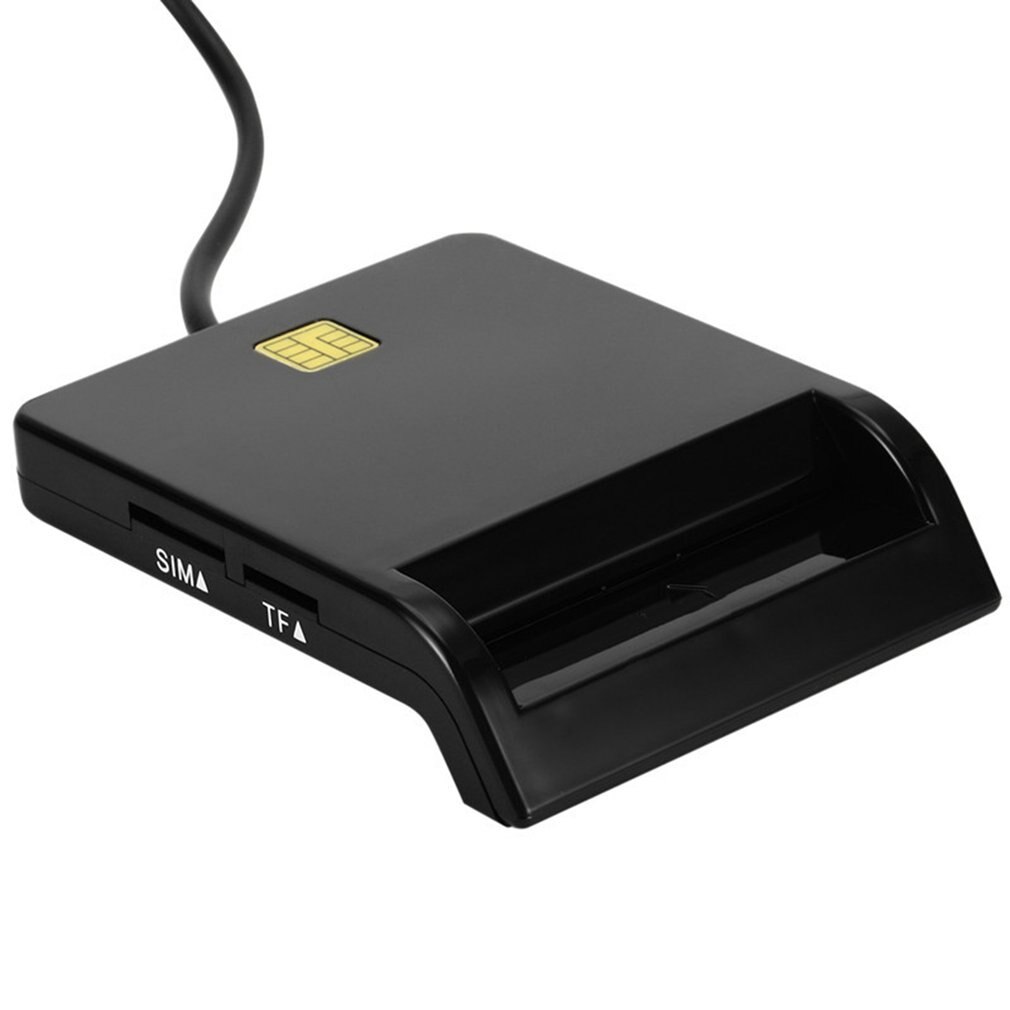 USB 2.0 SIM Smart Card Reader For Bank Card IC/ID EMV SD TF MMC Cardreaders USB-CCID ISO 7816 for Windows 7 8 10 Vista XP