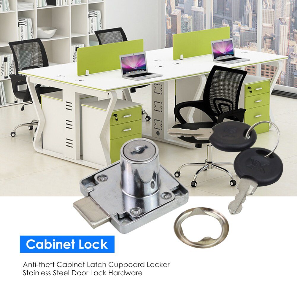Cold Rolled Steel Cabinet Lock Anti-theft Cabinet Cupboard Door Lock Paint-free Catch Locker for Household Locking Hardware