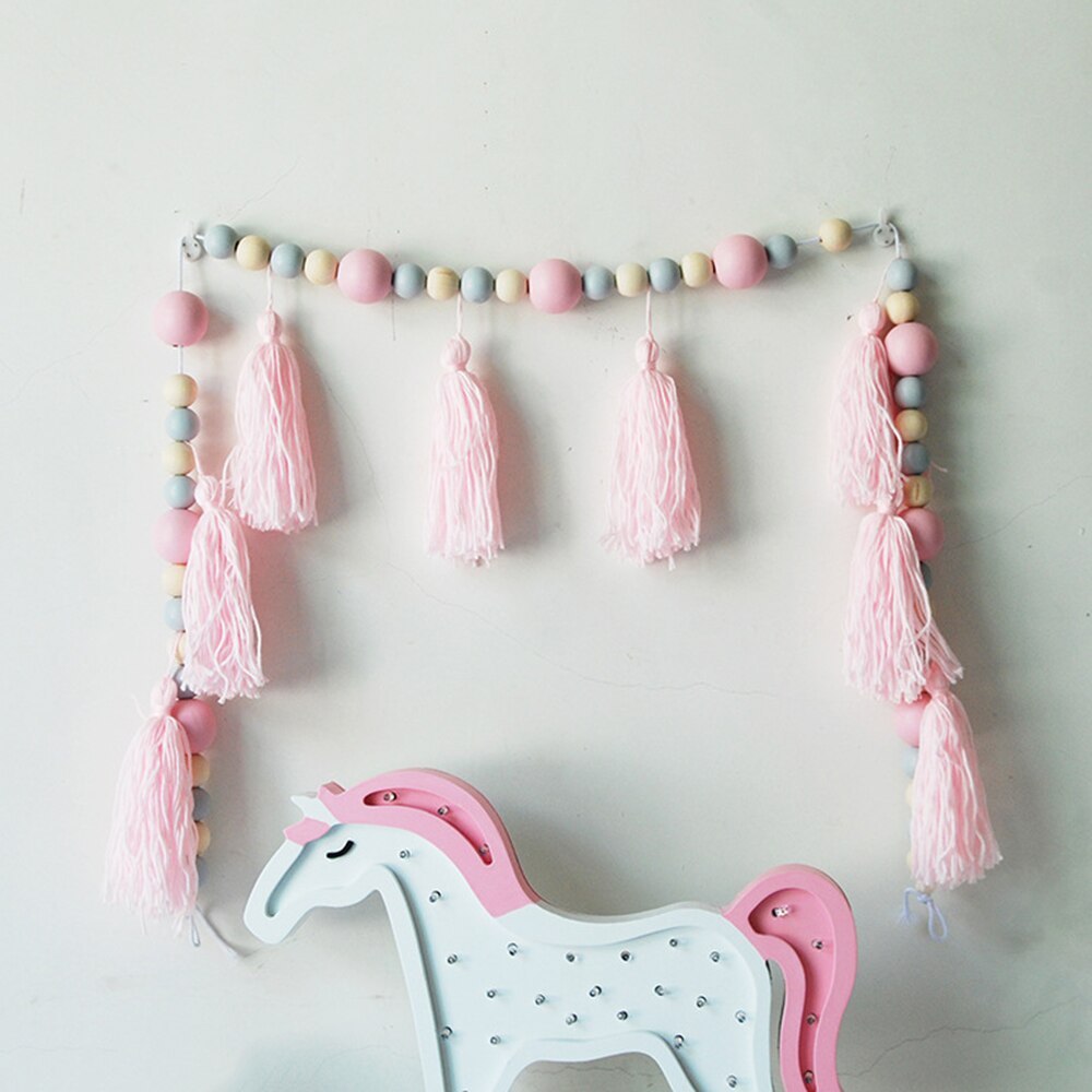 1/3 stk tre vegghylle barn barnerom tre hylle veggpynt diverse håndverksholder stativ soverom stue dekorasjon: Treperler 3