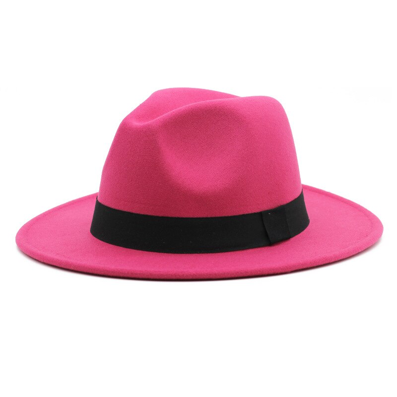 Muts Fedora Hoed Meer Blauw Lente Kleur Jazz Kerk Hoed Unisex Blauw Hip-Hop Wilde Fedora Hoed шляпа Женская