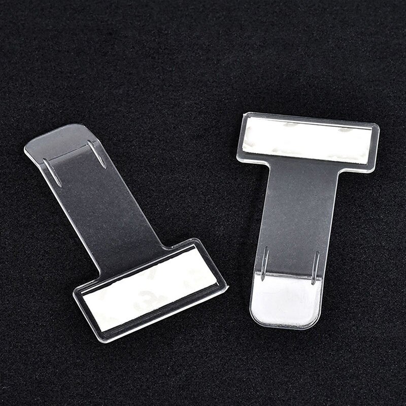Auto Car Ticket Folder Mini T-shape Transparent Environmentally Ticket Folder Car Holder Mount Car Styling Car Accessories