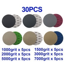 1000 1500 2000 3000 5000 7000 hiomapaperi 125mm 30 kpl 5 tuuman kiekot