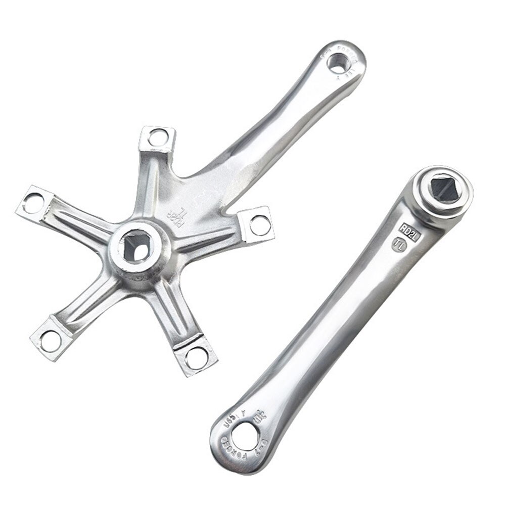 1 Pair Aluminum Alloy Cranksets BCD 130mm Bike Bicycle Crank Arm 165mm Universal Road Bike Crank Bicycle Part Accessories