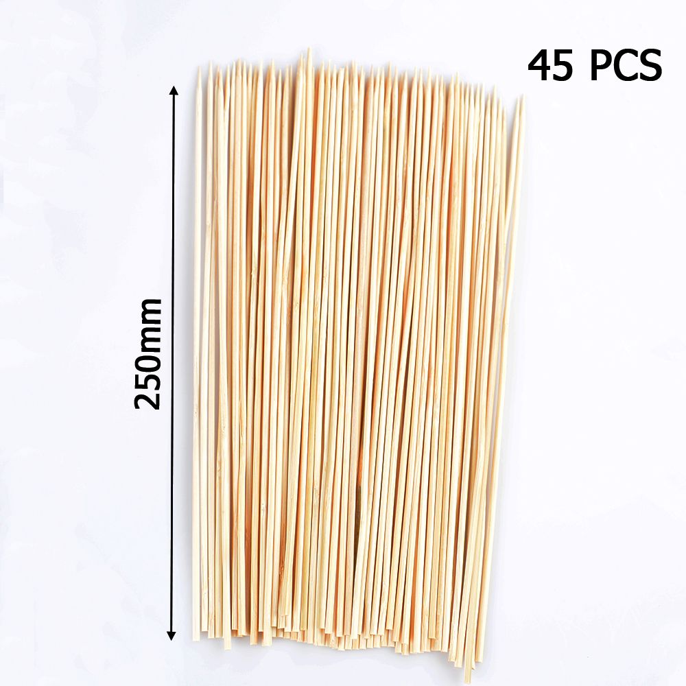 Bamboe Spiesjes Houten Bbq Kebab Fruit Chocolade Fontein Stok Party Buffet Eten Wegwerp Gehaktballen Platte Paddle Picks Roosteren