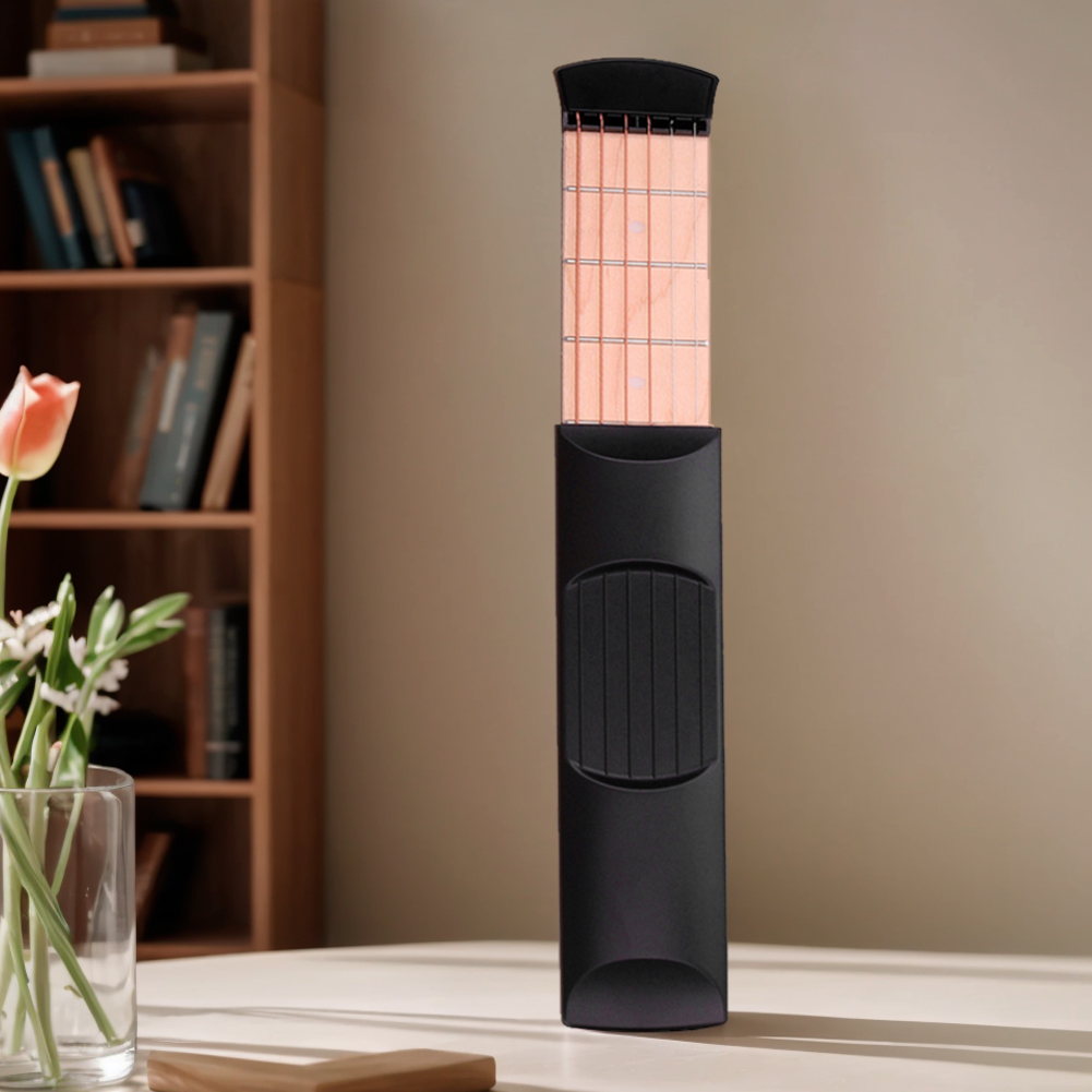 Portable Pocket Guitar Practice Neck Tool with 6 Strings and 6 Frets Ideal for Beginners Enhancing Chord Skills Anytime Anywhere