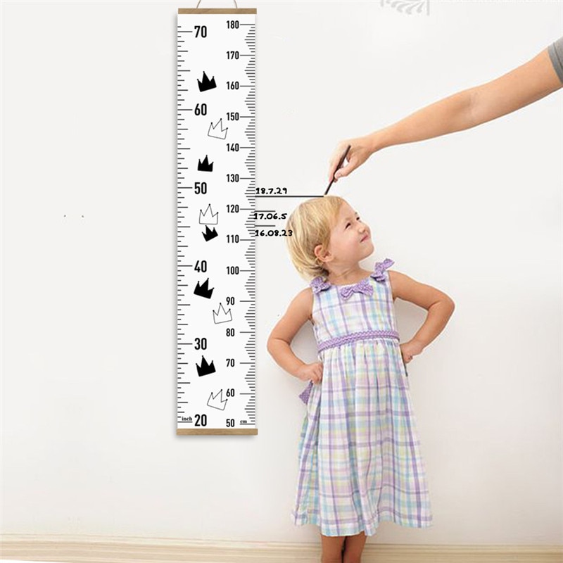 Wooden Wall Hanging Child Growth Ruler Stadiometer... – Grandado