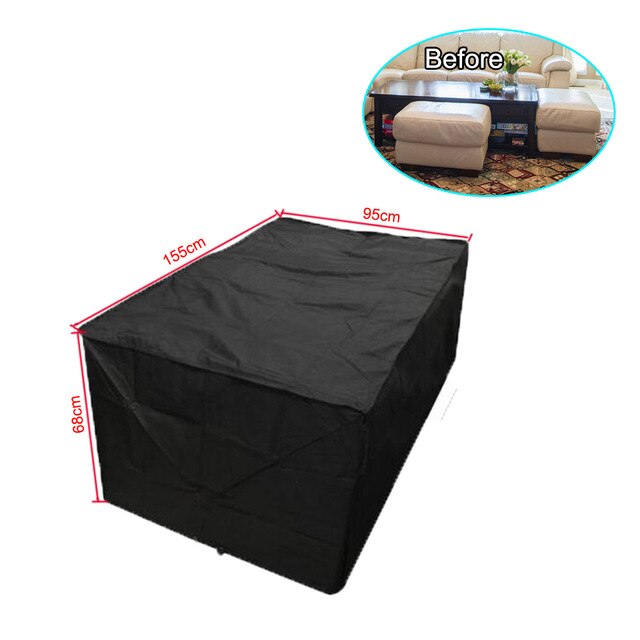 5 Size Waterproof Furniture Cover Garden Rattan Corner Outdoor Sofa Protector L Shape All-Purpose Covers: XS