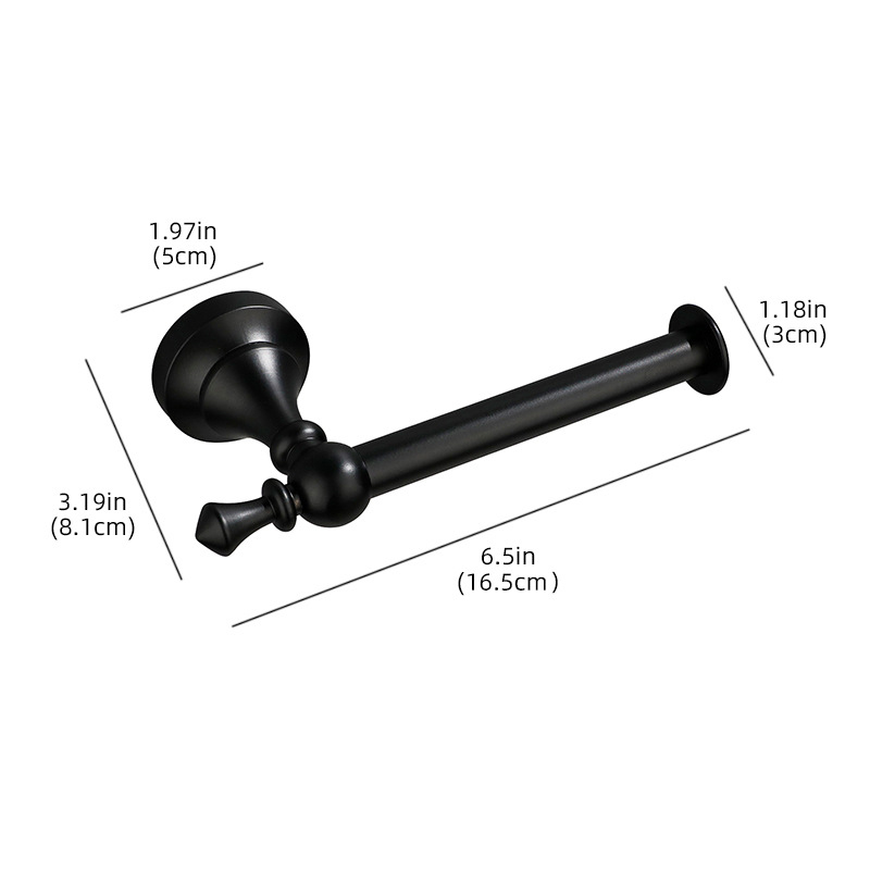 Accessori per il bagno neri opachi impostato di ferramenta per montaggio a parete in lega di alluminio portasciugamani portasciugamani portarotolo di carta igienica gancio per accappatoio: Blu