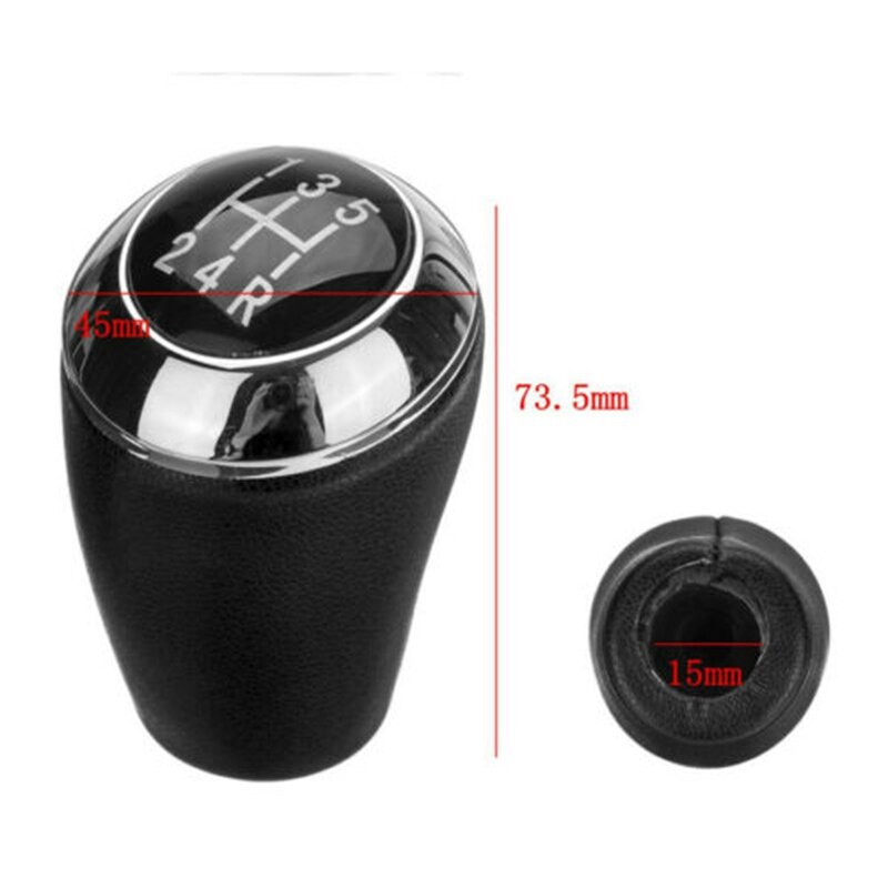 Black 5 Speed Car Gear Shift Knob Stick Shifter Head for Mazda 3 5 6