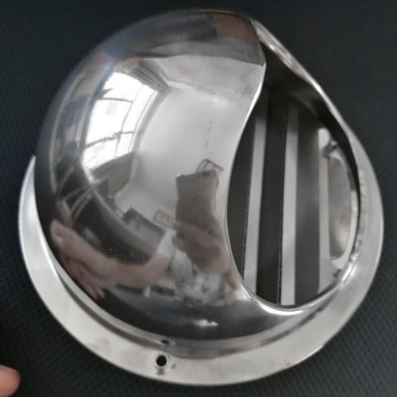 Stainless Steel Air Vent Grille Metal Chrome Wall Ventilation Ducting Cover Grid: 150mm