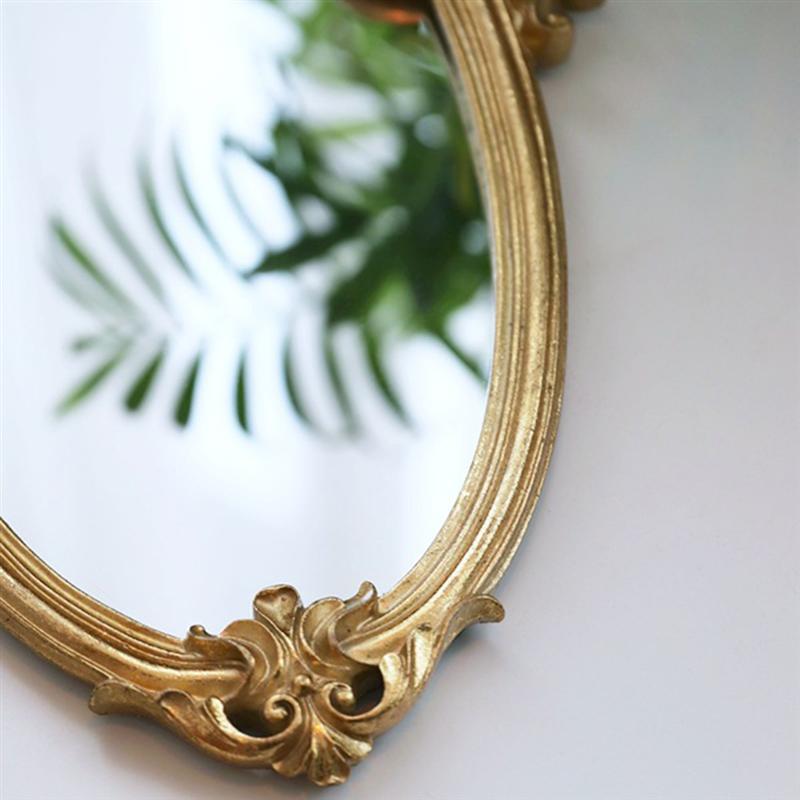 Espejo colgante Vintage para mujer y mujer, accesorios decorativos para decoración del hogar, exquisito espejo de maquillaje para baño,