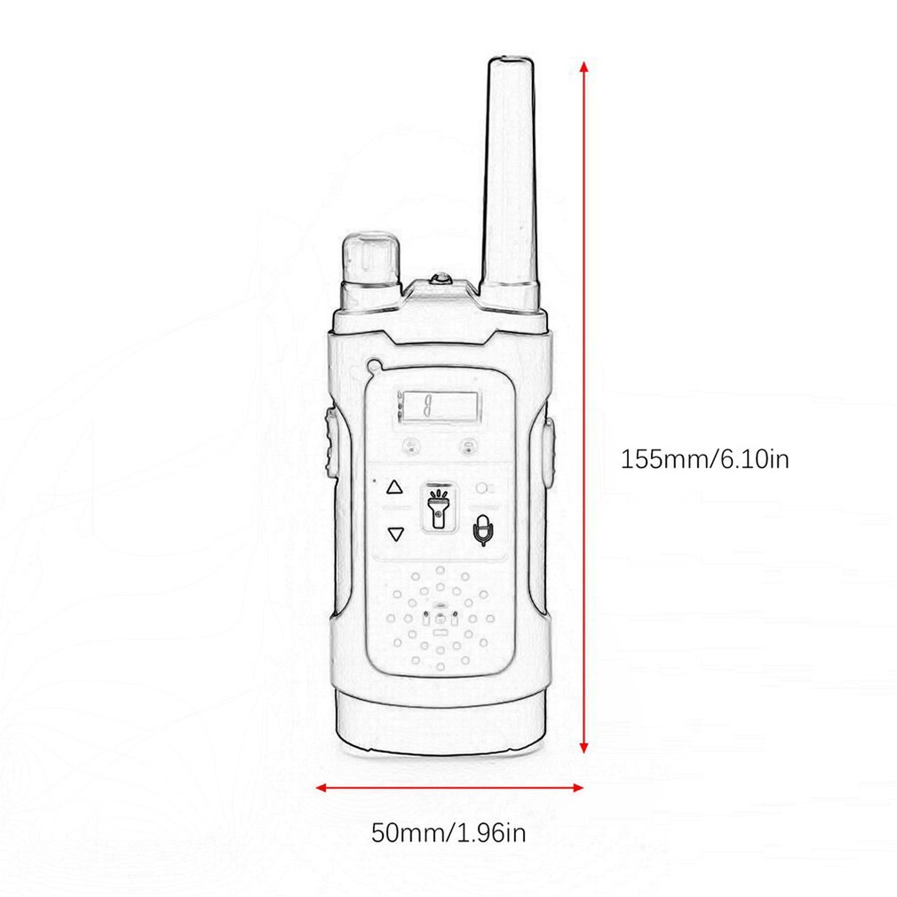 2 stücke Drahtlose Walkie Talkie spielzeug für freundlicher elektronische spielzeug tragbaren Farn empfang freundlicher