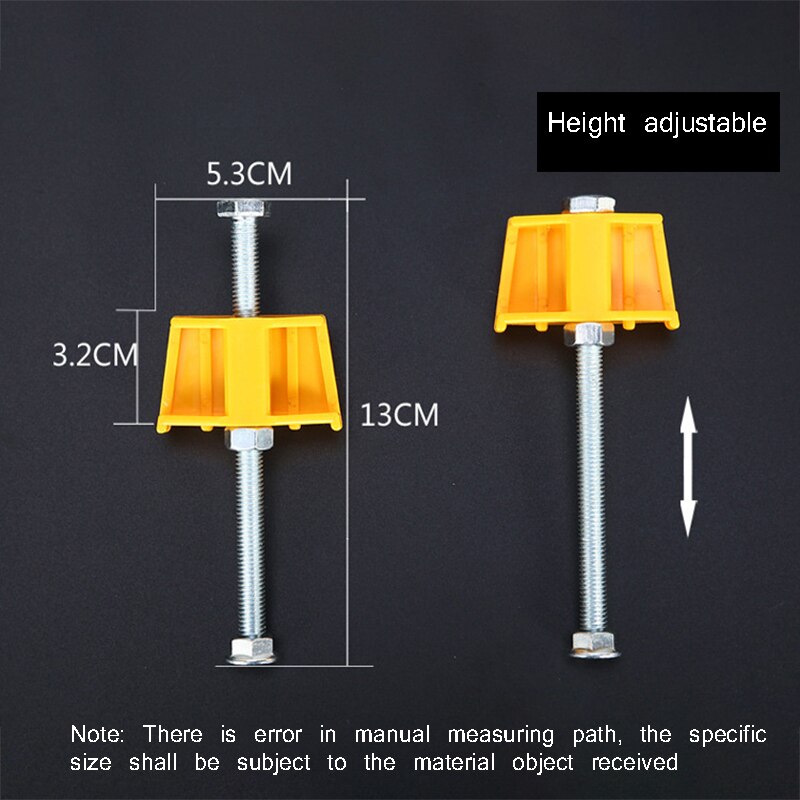 10Pcs Manual tile Locator Wall Tile regulator Height Adjustment Positioner Leveler Ceramic Fine Thread Rising Construction Tool