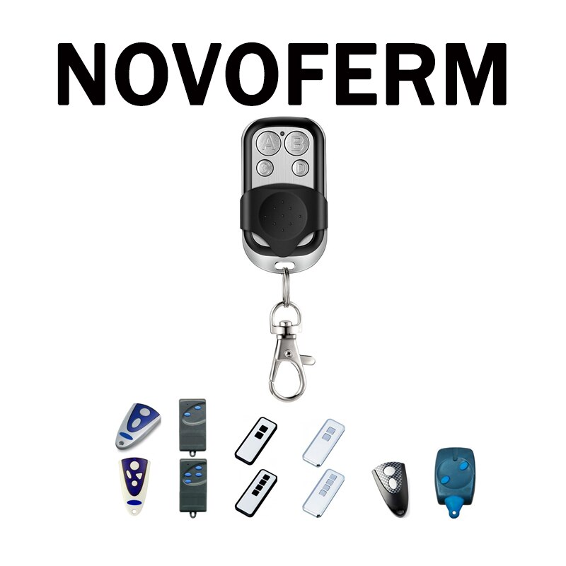 Mando Novoferm 302 de Control remoto para garaje, repuesto de 433mhz, código rodante con llavero transmisor inalámbrico, 2 uds.