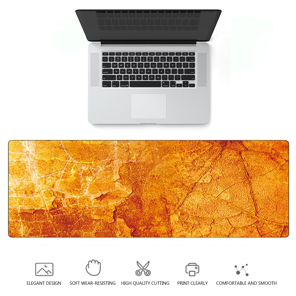 1PC Large Size Marble Grain Mouse Pad Office Computer Desk Mat Modern Table Game Keyboard Laptop Cushion Soft 900*400*1.5mm