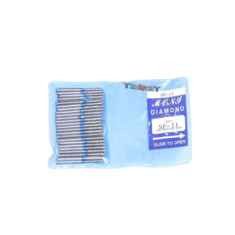 Bola redonda de diamante serie TF, 50 unids/bolsa, fresas dentales de diámetro para pieza de mano Dental de alta velocidad: SF 11