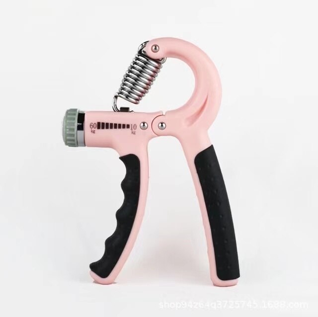 Adjustable Heavy Gripper Fitness expander for hands Grips Wrist Training Increase Strength Spring Finger Pinch Carpal Expander: pink
