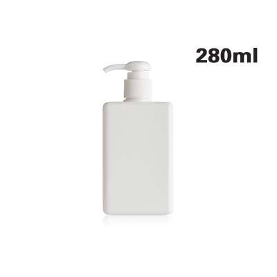Trykk stil bærbar såpedispenser kjæledyr materiale bad flytende såpe flaske reise kosmetisk lotion beholdere flaske: Hvit 280ml
