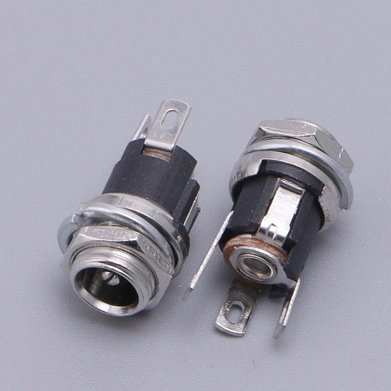 10pcs DC Power Supply Jack Socket Female Panel Mount Connector 5.5x2.1mm