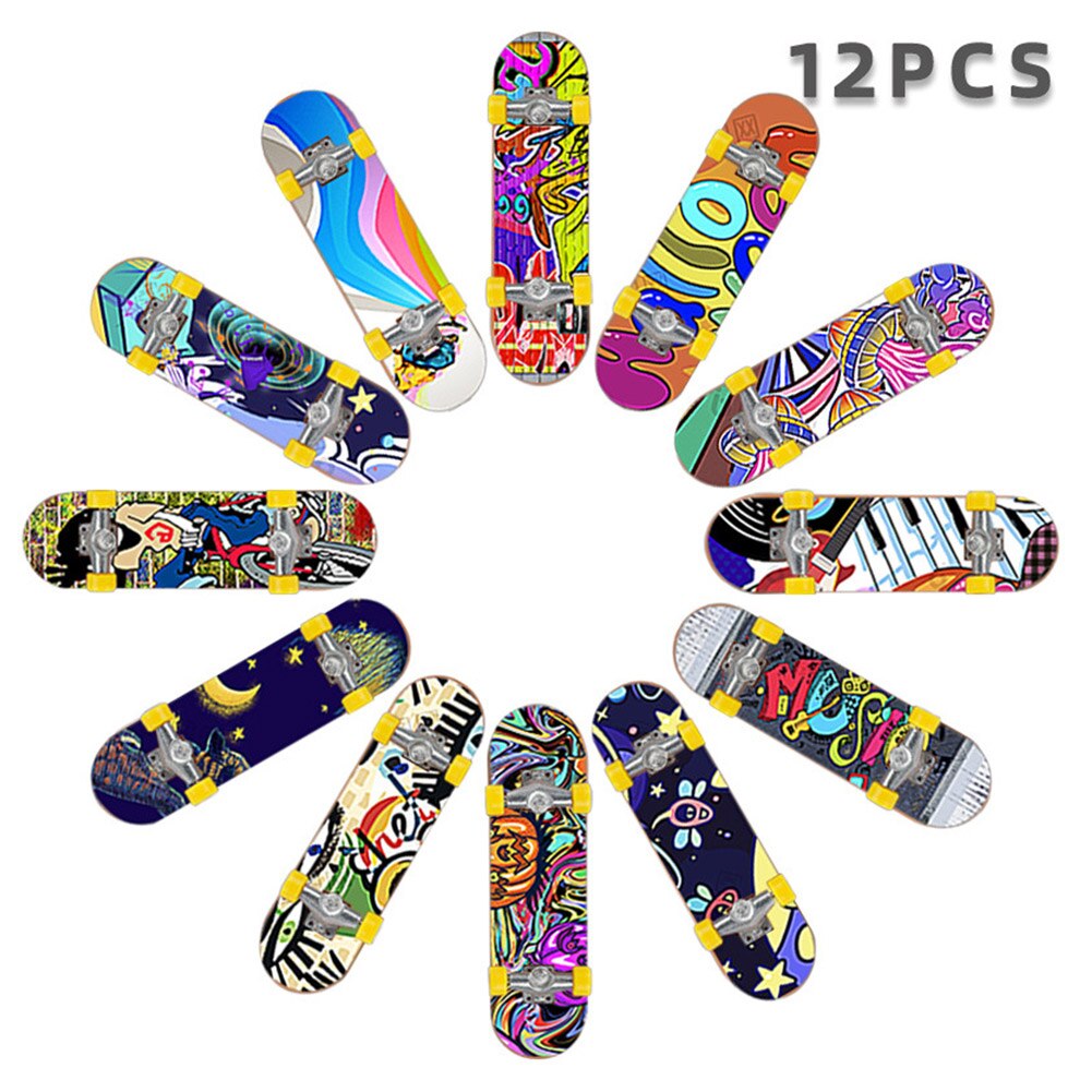 Home Plastic Interactive DIY Beginner Mini Fingerboards Finger Skateboard Kids Hand-eye Coordination