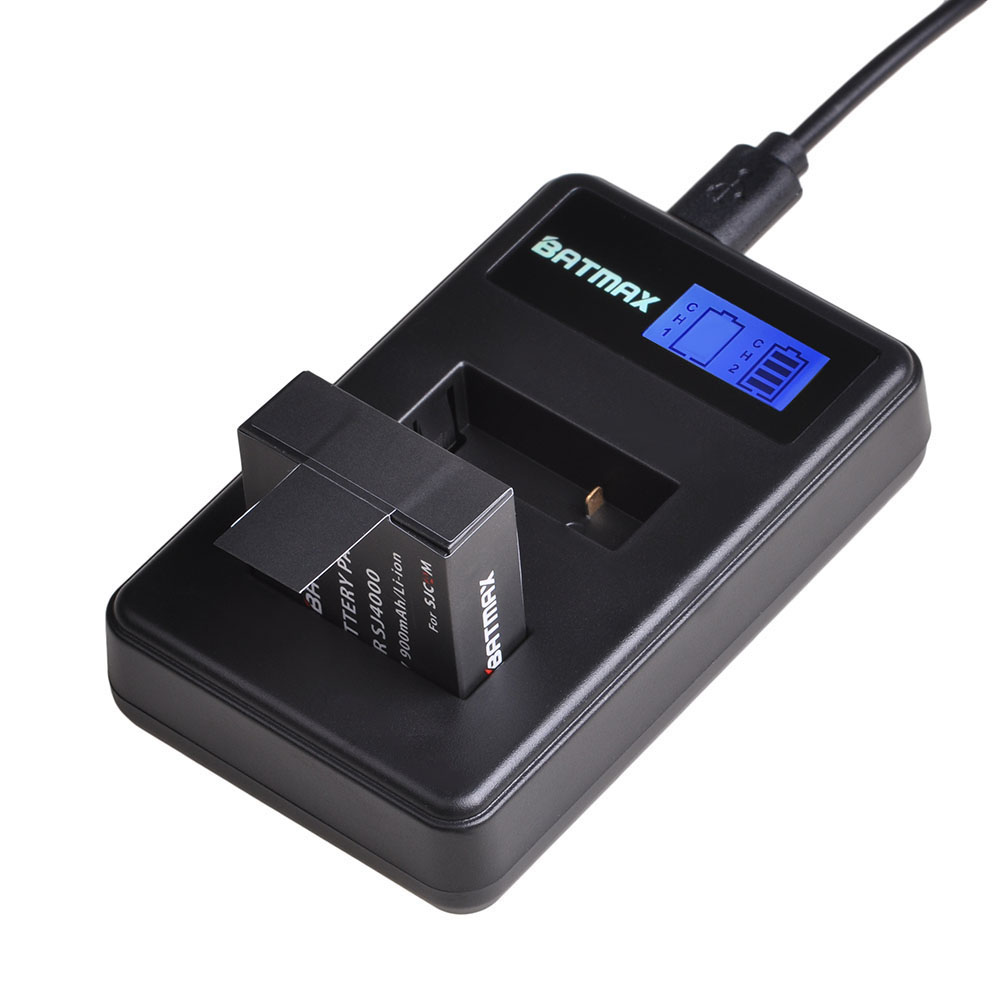 4 kpl sjcam  sj4000 eken  h9 git -lb101 git akku + lcd usb kaksoislaturi  sj5000 akulle  m10 sj5000x urheilutoimintakamera dv