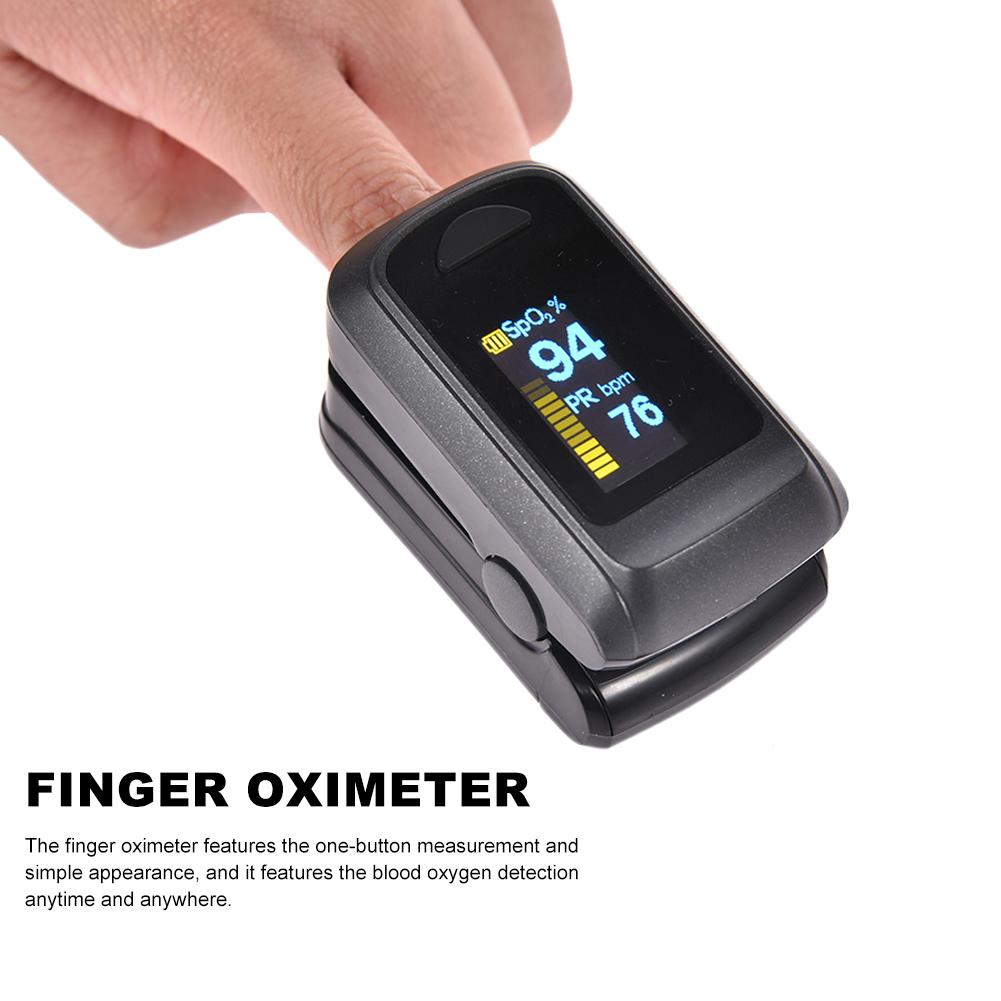 Vinger Oximeter Zuurstofverzadiging Monitor Vingertop Oximeter Draagbare Zuurstof Monitor SpO2 Hartslagmeter Oximeter (Zwart)