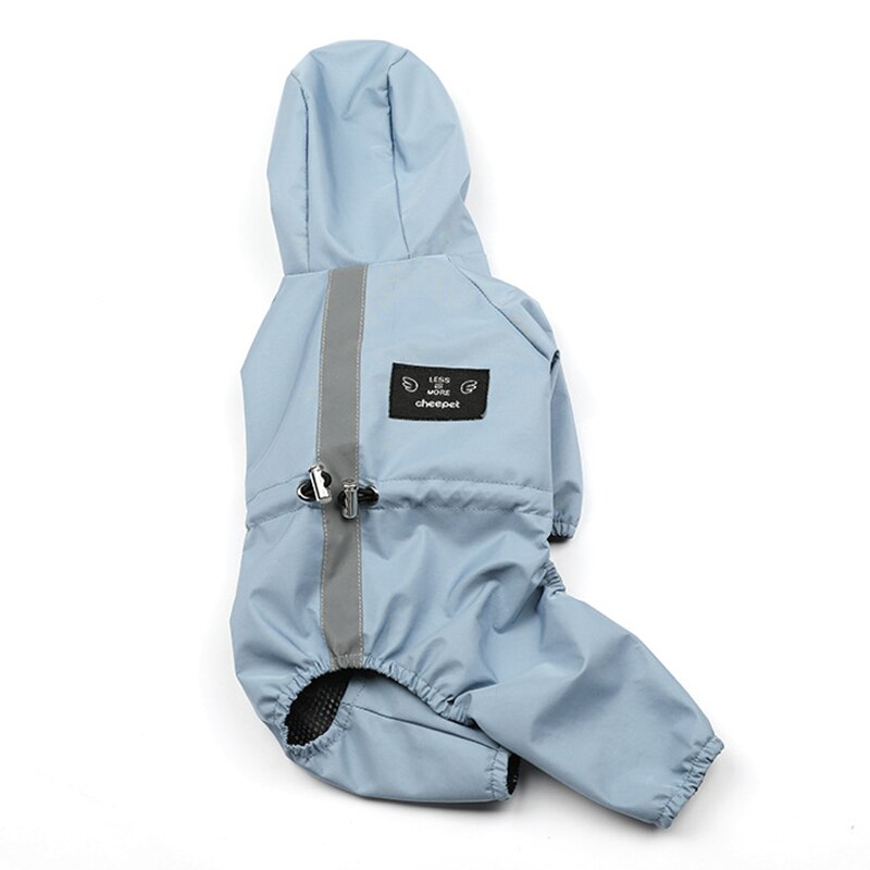 Ropa impermeable para perro mascota, reflectante, impermeable, mono, resistente al agua, abrigo de lluvia para perros pequeños y grandes
