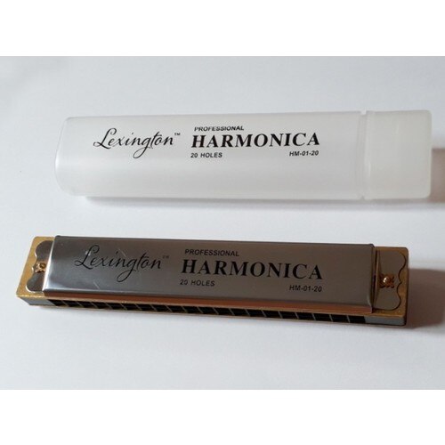Cremonia Lexington 20 Hole Harmonica with transparent box