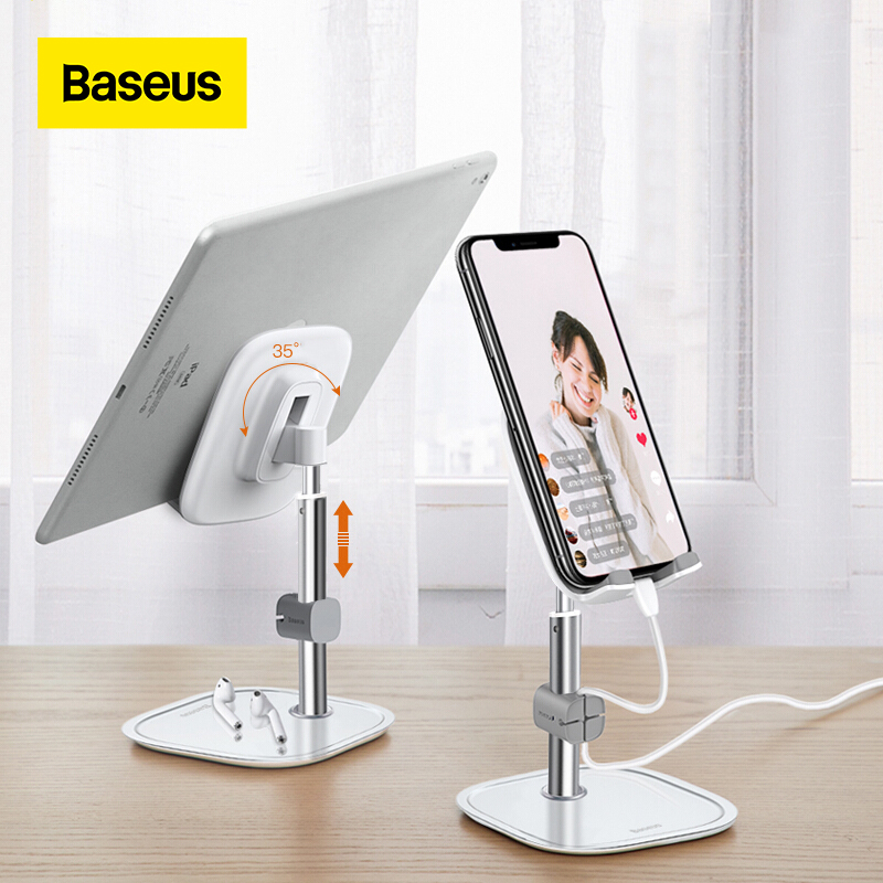 Baseus Telescopico Desktop Supporto Del Supporto Del Telefono Per Tablet Pad Del Desktop Tabella Del Supporto Del Supporto Del Basamento Per Il Telefono Cellulare Del Telefono Mobile Del Basamento Del Supporto Del