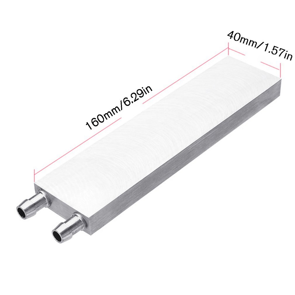 Cpu Semiconductor Cooling Plate Radiator Water Cooling Plate Internal Flow Channel Extrusion Training 0.5 Mm Cooling 1 Pcs: 40x160mm